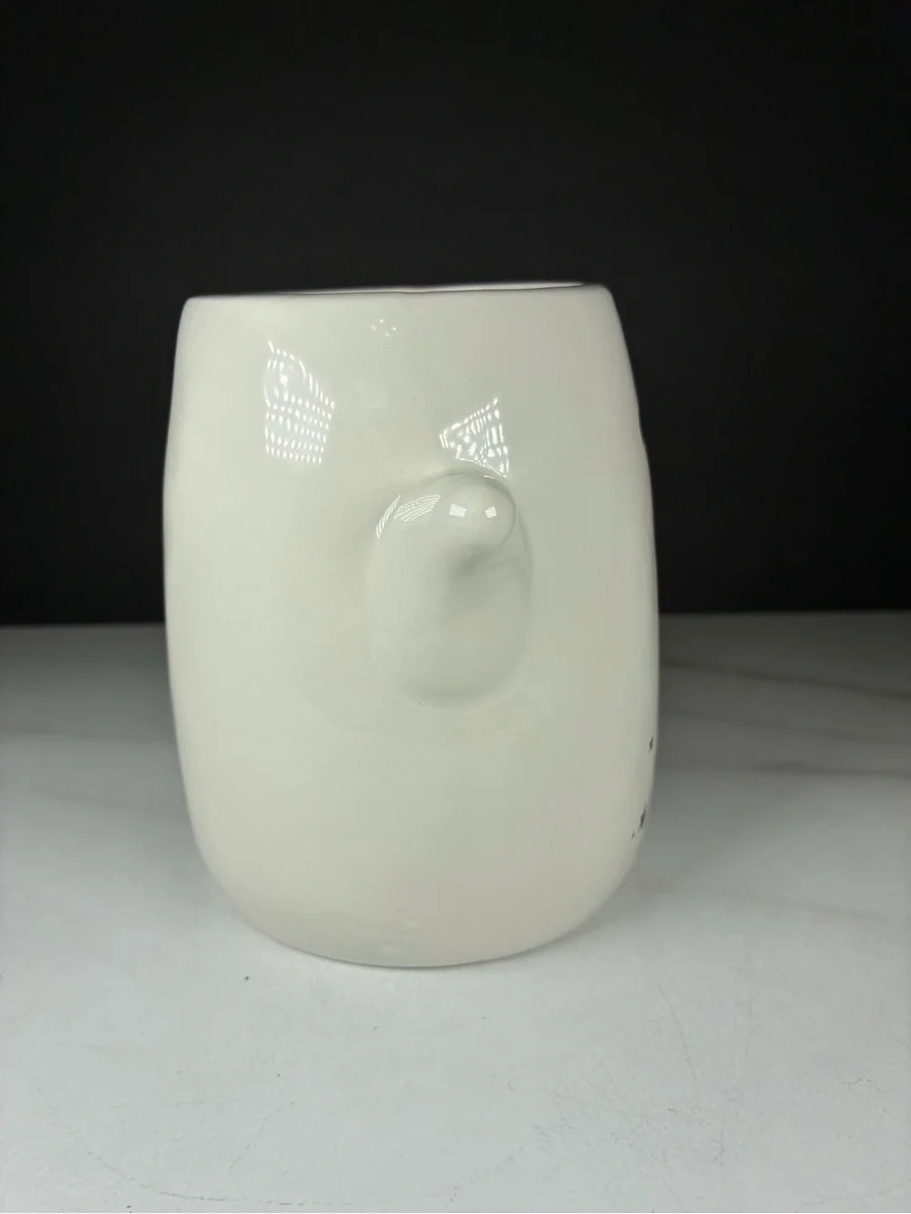 Rae Dunn White 'EEK!' Ghost Ceramic Coffee Mug